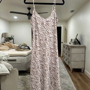 Abercrombie & Fitch Animal Print Maxi Dress